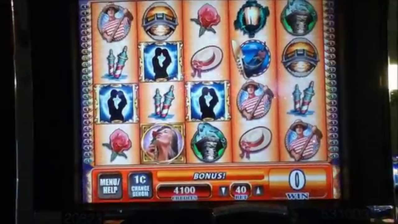 HEARTS OF VENICE Penny Video Slot Machine with FREE SPIN BONUS Las