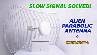 SLOW SIGNAL SOLVED! | PARABOLIC ALIEN ANTENNA PLUS WHITE MAMBA B525s-65a | DITO | SMART | GOMO