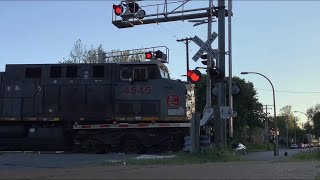*KCSM Grey Ghost Leader* UP Ballast Train - Beck Ave Railroad Crossing, South St. Louis, MO