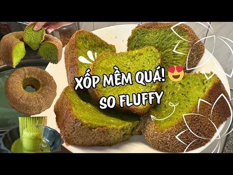 cách làm bánh bò nướng lá dứa | chewy vietnamese pandan honeycomb cake | easy recipe | eng sub 