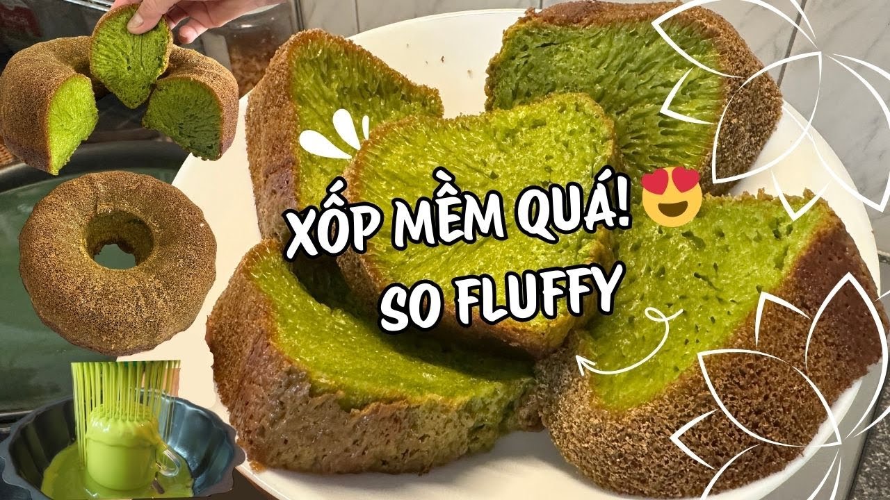 cách làm bánh bò nướng lá dứa | chewy vietnamese pandan honeycomb cake | easy recipe | eng sub 