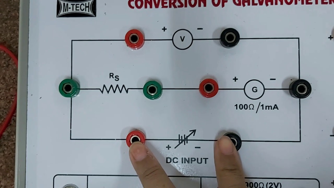 Conversion of Galvanometer to Voltmeter YouTube