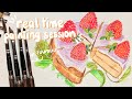 Cozy painting session  real time watercolor process ft fuumuui sable travel brush set