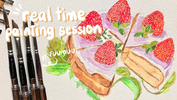 Journal With Me · Drawing My Day + Speed Painting of Food 