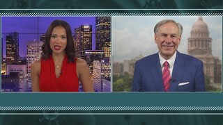 Gov. greg abbott talked with khou 11 anchor mia gradney about
reopening texas and whether the state would close again if there were
a second wave.
