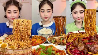 Mukbang ASMR Chinese Food Eating | Fire Spicy noodles mukbang Food Eating | Big Bites Mukbang ASMR