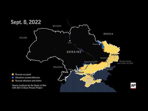 Map shows territorial shifts in Ukraine since war began one year ago