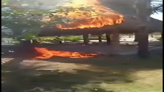 Hitmen for the Jalisco Cartel (CJNG) Burn Down a Resort in Guanajuato for Refusing to Pay