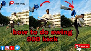 how to do swing 900 kick #kick #viral  #trending  #tkdlove  #360kick #itrainlikevidyutjammwal