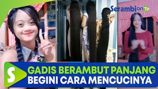 Rambut Wanita Ini Seperti Rapunzel, Berdiri di Atas Kursi Masih Sentuh Lantai, Begini Cara Cucinya