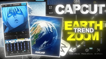 How To Make Earth Zoom Edit In Capcut Tutorial | #anime #edit #jjk #gojo #capcut #tutorial #trending