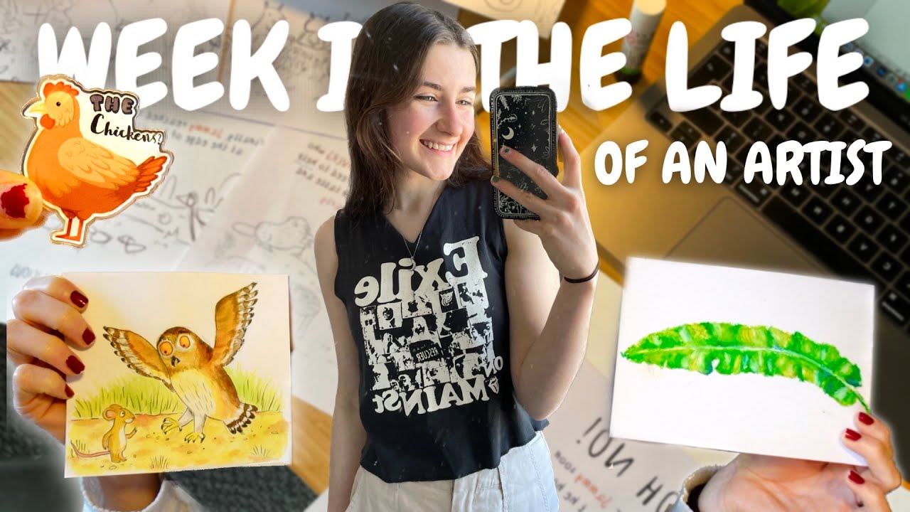 A Week in My Life as an Artist Packing Orders, Makeup Routine, Painting ...