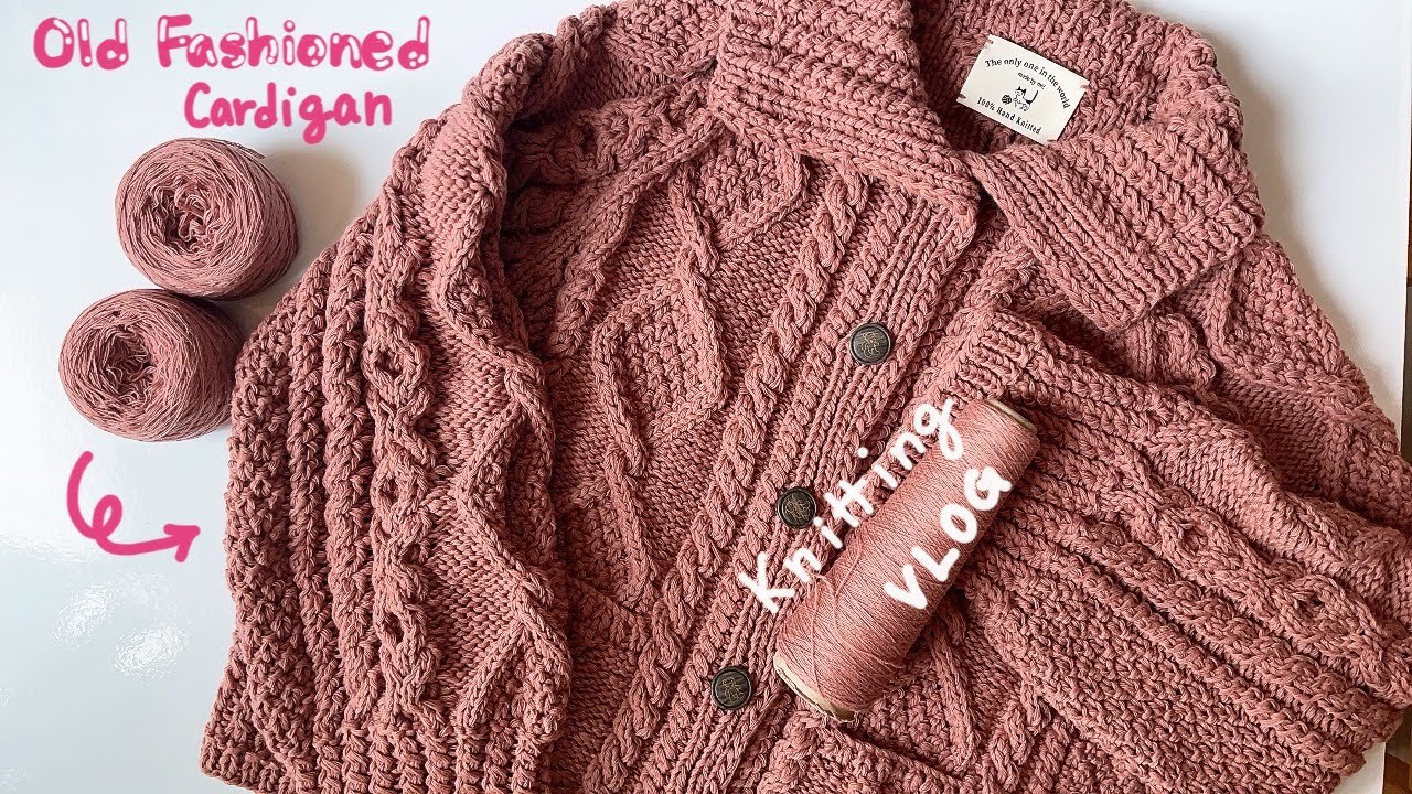 뜨개 탑다운 가디건 만드는 슬기로운 격리 일상, 올드패션드 가디건 FO 하는 뜨개질 브이로그
