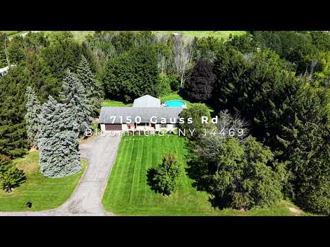 7150 Gauss Rd, Bloomfield, NY home video tour