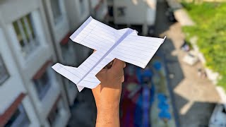 how to make new flying airplane, notebook paper flying plane, best flying new plane, easy plane