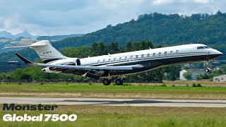 The Bombardier Global 7500 MNSTR in Action