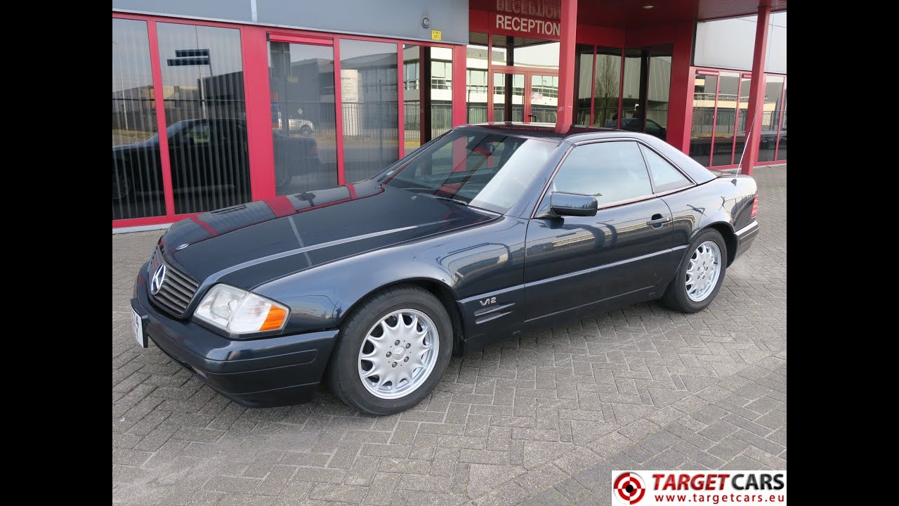 751217 MERCEDES SL600 R129 AUT 6.0L V12 ROADSTER 04-98 BLACK W/HARDTOP ...