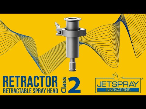 JETSPRAY® Retractable Spray Ball | SS 316L | Process Tank Cleaning Systems | Class 2 - video from Jetspray Innovations