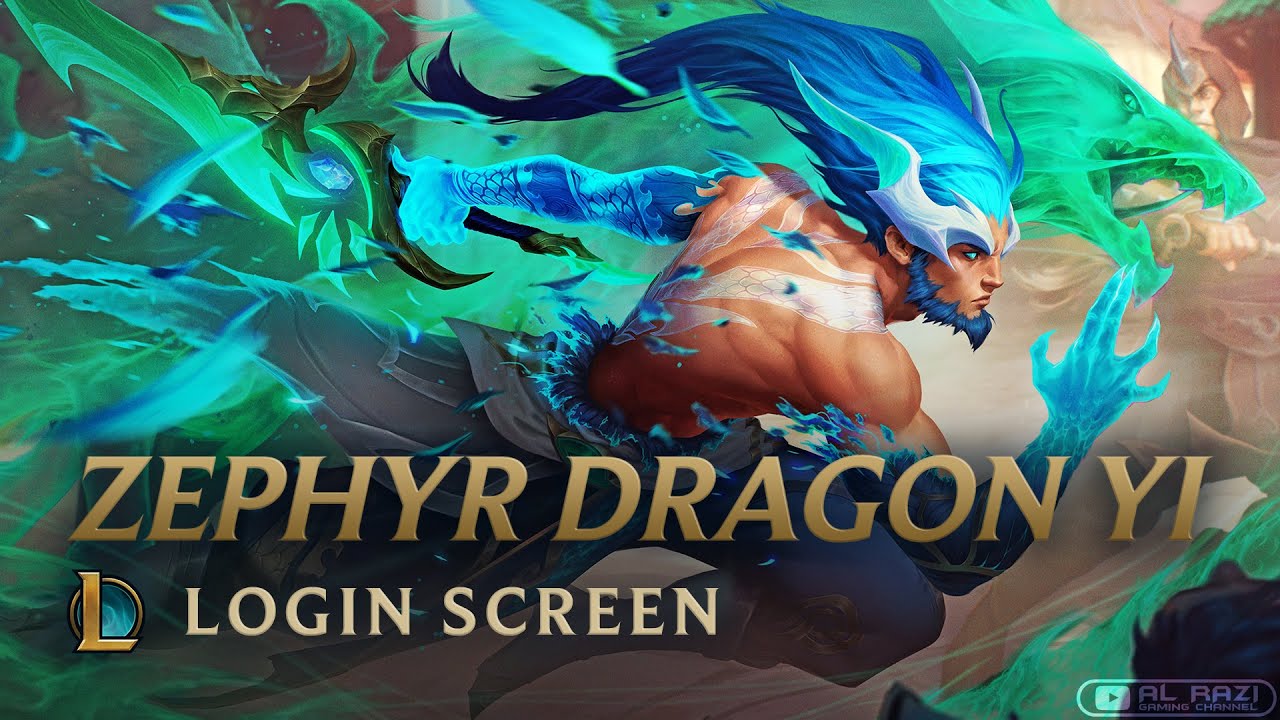 Zephyr Dragon Master Yi | Dragonmancer Theme | Login Screen | Animated 4K 60fps - League of Legends