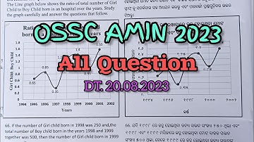 Crack the OSSC AMIN 2023 Exam with All Questions | 20.08.2023