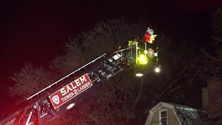 Santa's Arrival in Salem and Holiday Tree Lighting 2025