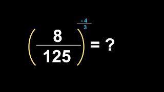 SAT Math - How to solve (8/125)⁻⁴/³? #satmath #satmathprep #satmathtips #satmathpractice #satmaths
