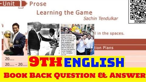 9th English | Learning the Game | Prose | Book Back Question and Answers | Jeeva