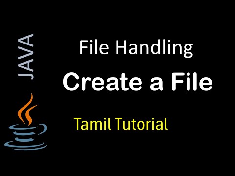 How to create new file in Java | File Handling | Java Tutorial in Tamil #education