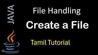 How to create new file in Java | File Handling | Java Tutorial in Tamil #education