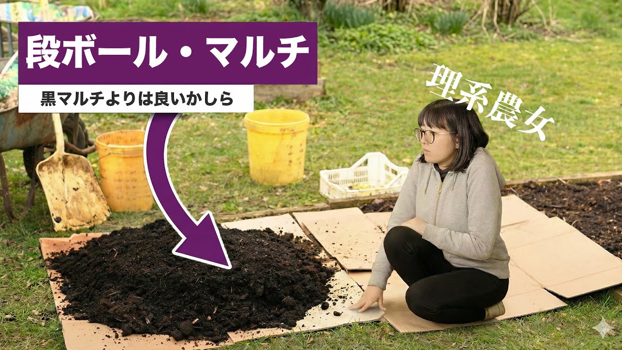 段ボールでマルチすると良いこと悪いこと