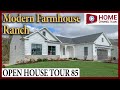 Open House Tour 85 - Modern Farmhouse Ranch Home - Narrated Tour with KLM Builders