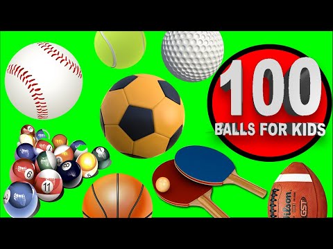 100 Balls for Kids in English