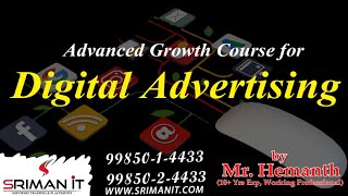 Advance Growth Course For Digital Advertising  1000 Am Ist  Online Training  Sriman It