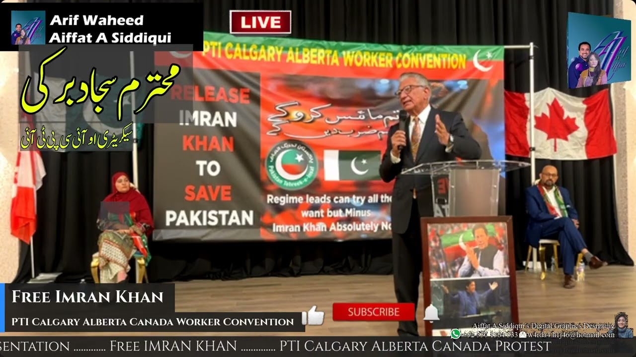 Sajjad Burki Speech | PTI Calgary Alberta Canada Workers Convention 