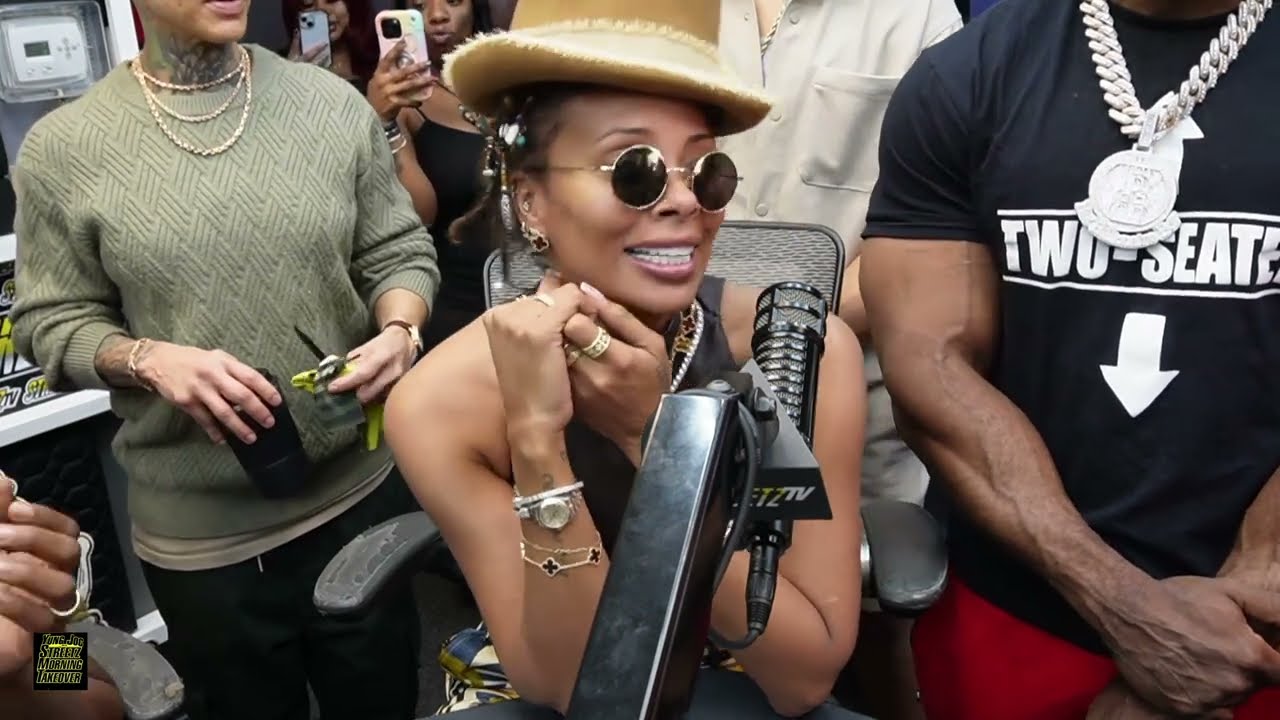 Eva Marcille Pulls Up with Yung Joc & The Streetz Morning Takeover (Part 2)