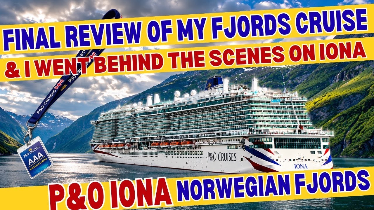 Going Behind the Scenes! + My Review & Disembarkation | P&O Iona Norwegian Fjords Cruise