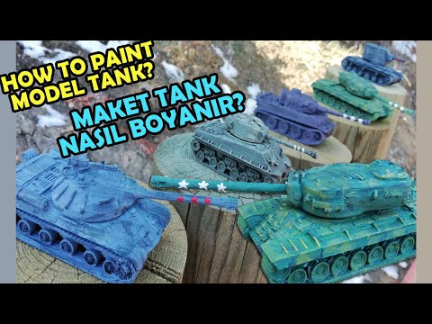 Video: Model Tanklar Nasıl Boyanır