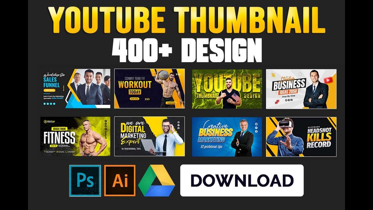 How to Design Youtube Thumbnail 400+ Best YouTube Thumbnail Design PSD Templates Free Download