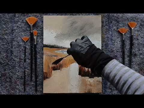 Intuitive Acrylic Seascape | Simple Steps → Stunning North Sea Effect (Full Tutorial) #IntuitiveArt
