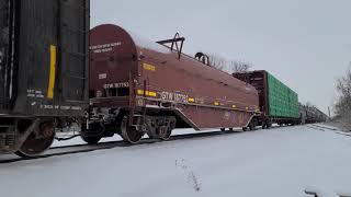 Csx XQ541 Mixed Freight Train 172 Cars w/3453 Leading