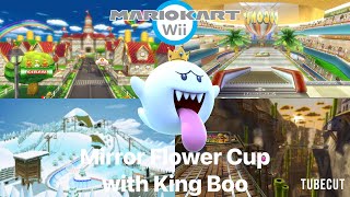 Mario Kart Wii Mirror Flower Cup With King Boo