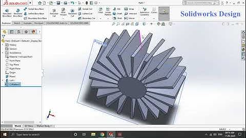 Turbine blade in Solidworks 2018