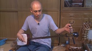 伝統工芸職人/竹内康雄作　中棹三味線　東京三味線　直引取り歓迎 み*ろ様 伝統工芸職人/竹内康雄作 中棹三味線 東京三味線 直