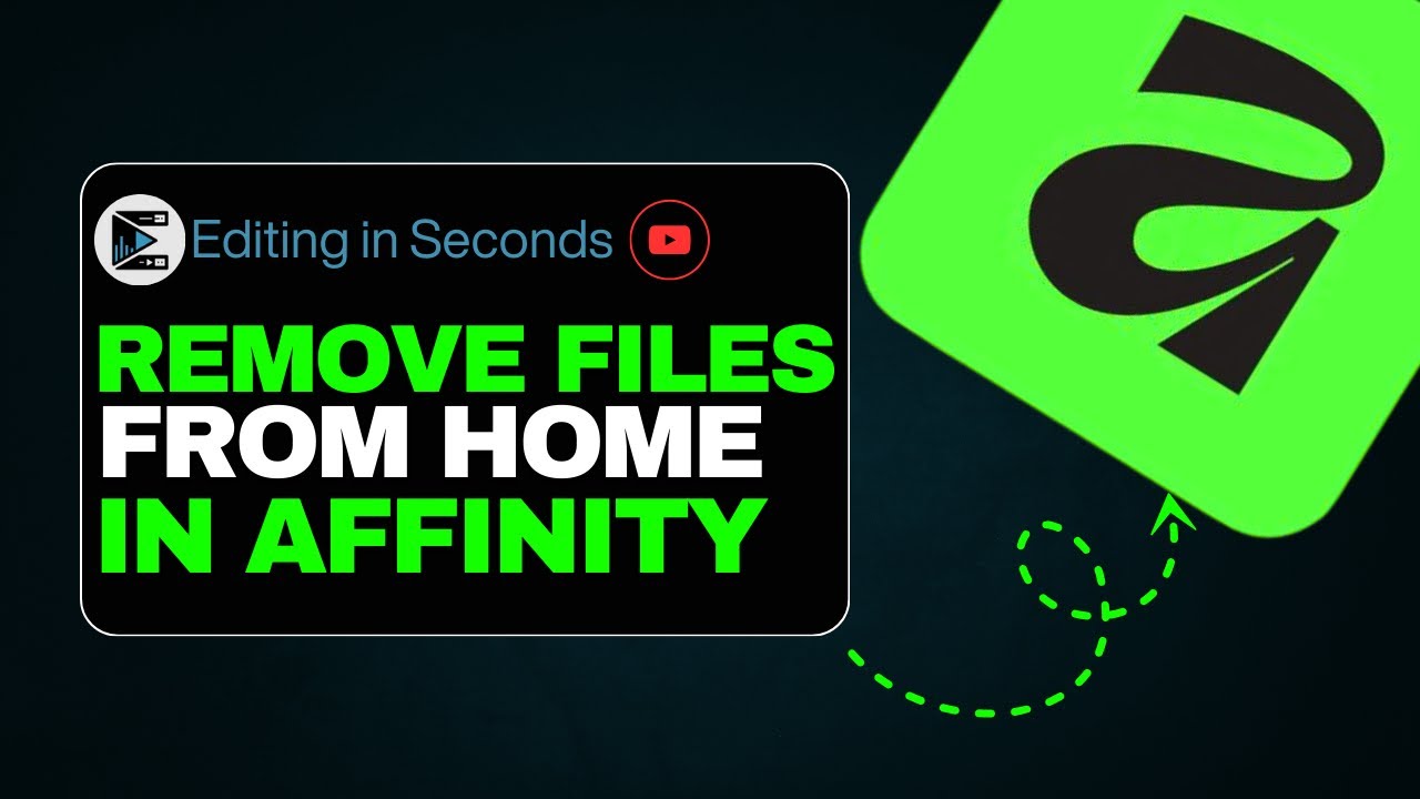 Organize Your Affinity Projects | Remove Recent Files Fast