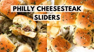 Perfect Size Philly Cheesesteak Sliders!🔥