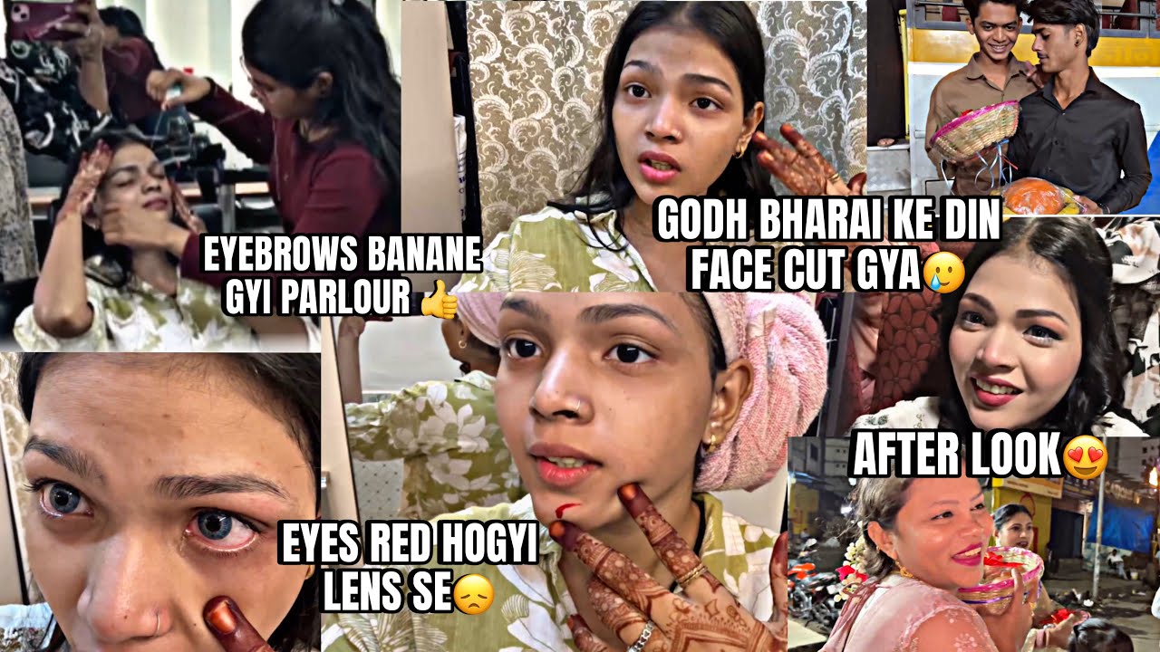 GODH BHARAI KE DIN FACE CUT GYA🥲 | FUNCTION MEI JAANE LATE HOGYAA😞 | SARAH’S VLOG