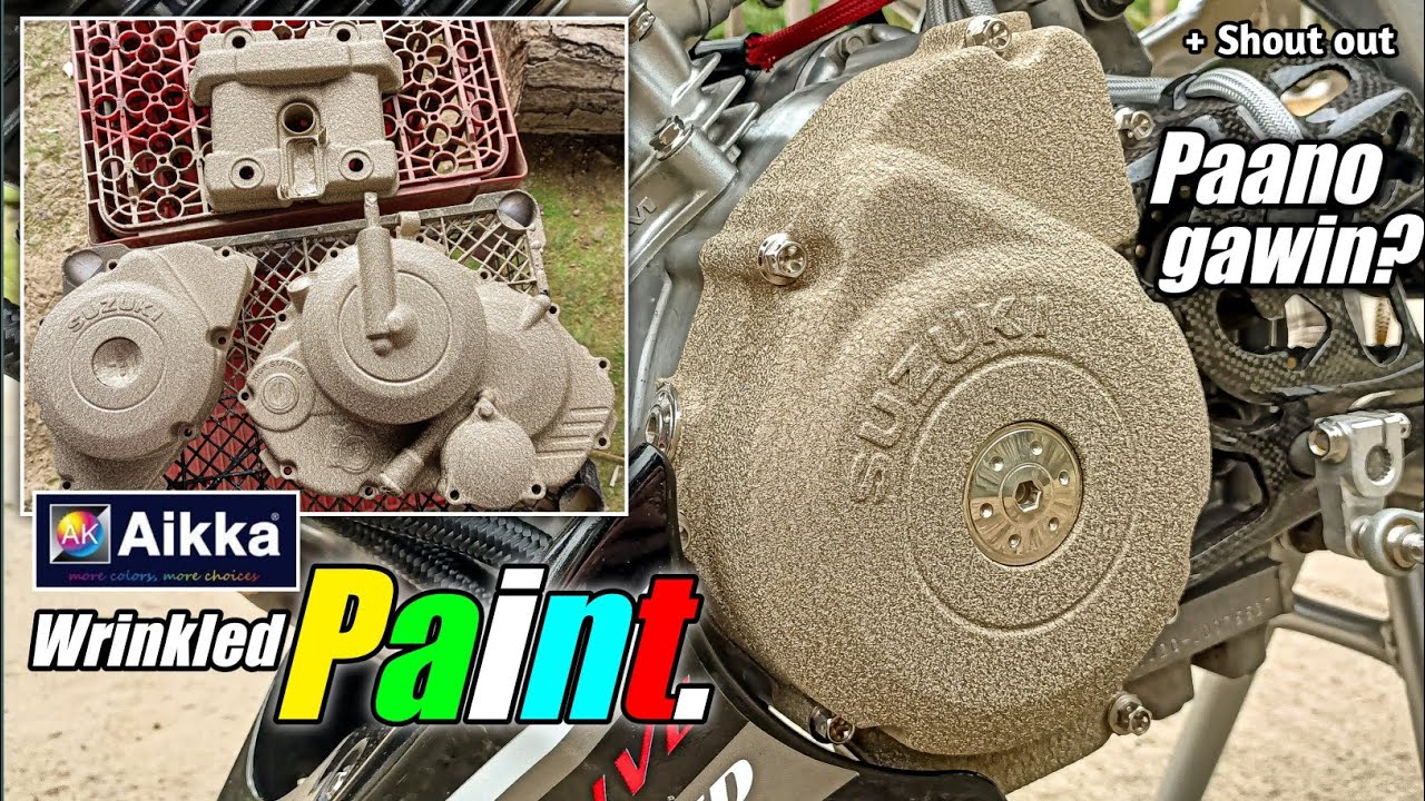 Textured/Wrinkled Paint by Aikka "DIY" Paano gawin sa Crankcase? Good