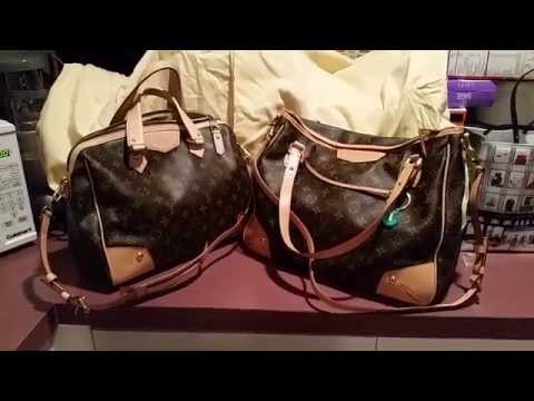 Louis Vuitton Retiro PM Mono review, Channel, Dooney & Bourke, comparing  different leathers/canvas! 