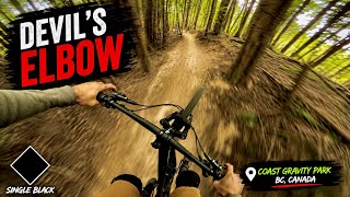 Devil’s Elbow | Single Black | Coast Gravity Park, BC 
