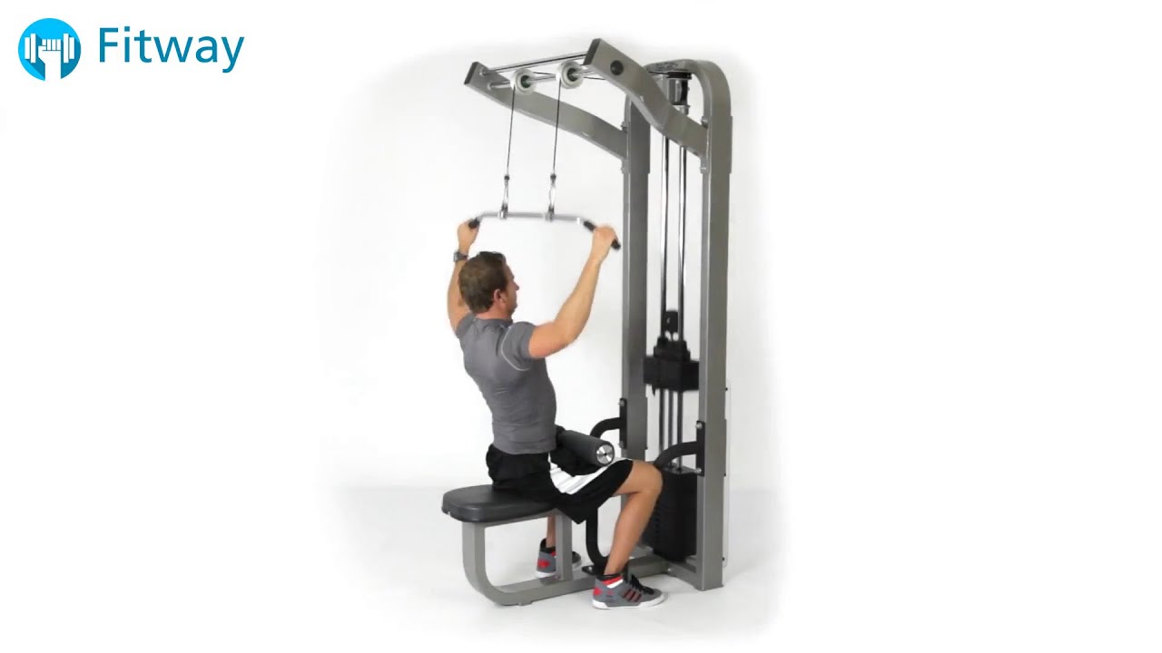 How To Do Cable Lat Pulldown Seated Wide Overhand Grip Back
